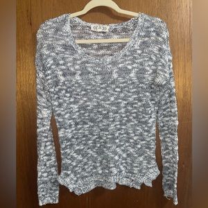 Pink Rose Chic Scoop Neck, Knit Sweater